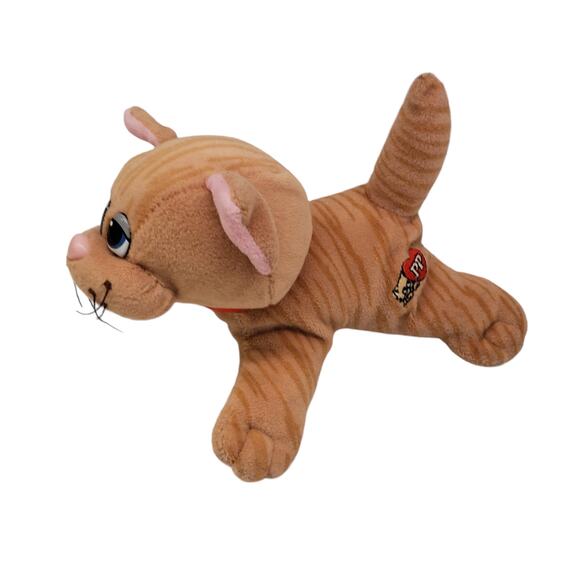 Vintage 1980s Pound Purries Small Orange Stripe Tabby Kitty Cat Plush Kitten 7" - Picture 11 of 11